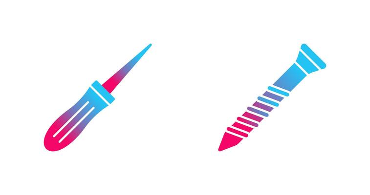 Awl and Screw Icon