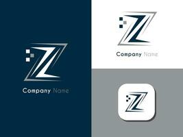 Z letter company or business logo vector