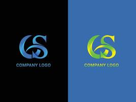 gs moderno letra logo vector