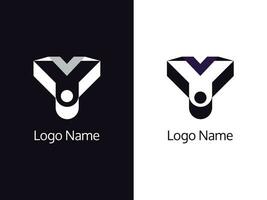 el letra y es un excelente logo. lata ser usado como tu marca. vector