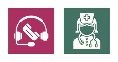 Support and Nurse Icon vector