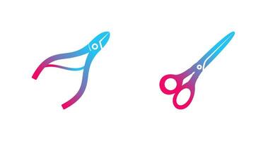 Nippers and Scissors Icon vector