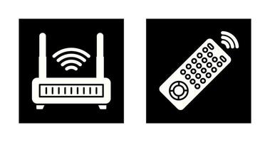 Remote and Antina Icon vector