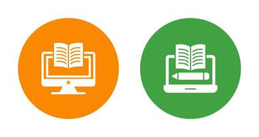 Digital Learning and Written Icon vector