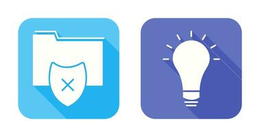 vulnerable folders and innovatives idea Icon vector