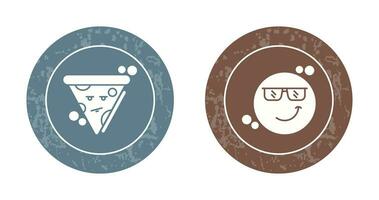 Pizza and Cool Icon vector