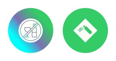 Pressurized cylinder And no drinking  Icon vector