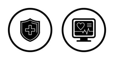 Protection and Plus Icon vector
