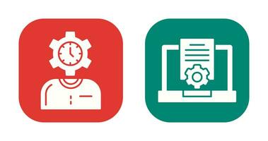 Time and Research Icon vector