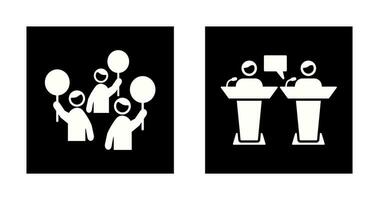 Protest and Debate Icon vector