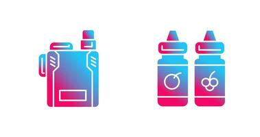 Vape and Vape Liquid Icon vector