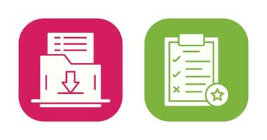 Save List and Task List Icon vector