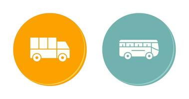 Truck and Bus Icon vector