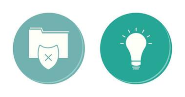 vulnerable folders and innovatives idea Icon vector