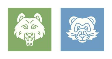 Bear and Ferret Icon vector