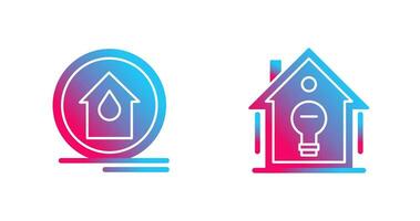 Fire Alarm and Home Automation Icon vector