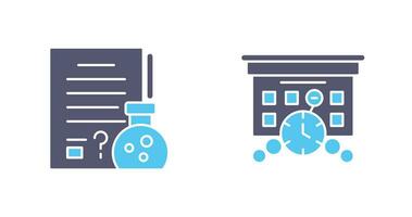 Hypothsis and Deadline Icon vector