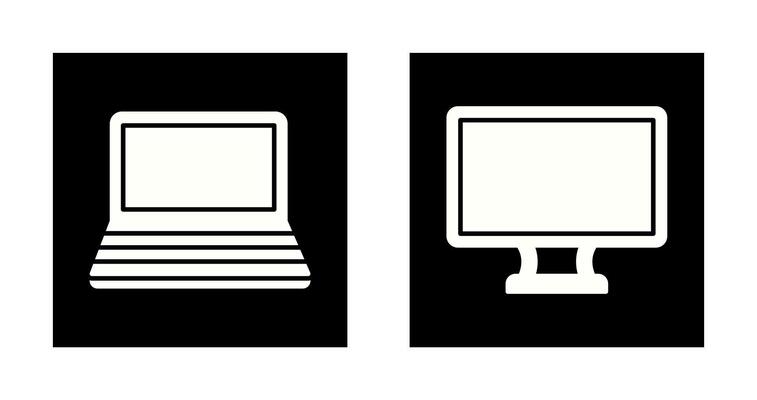 Laptop and Lcd  Icon