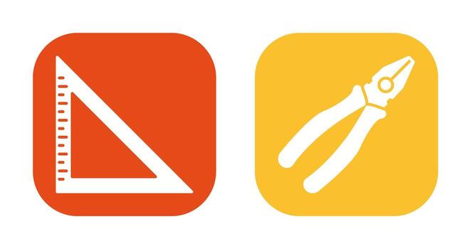 Set Sequare Icon vector