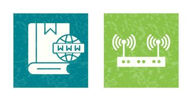 Website and Wireless Icon vector