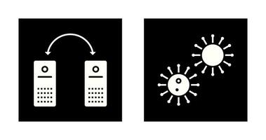 virus and network files  Icon vector