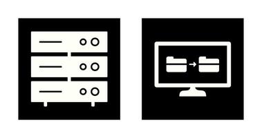 server network and File sharing  Icon vector