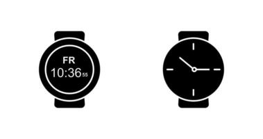 Deportes reloj y muñeca reloj icono vector