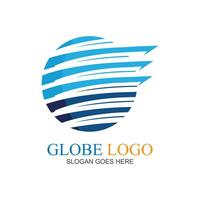 Creative Globe Logo and Icon illustration design template photo
