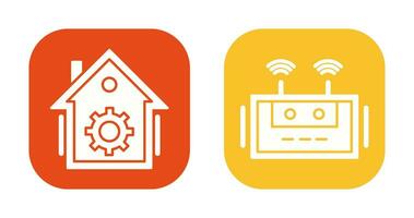 Home Automation and Router Icon vector