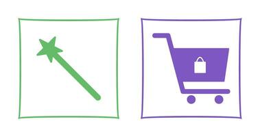 magic and shopping  Icon vector