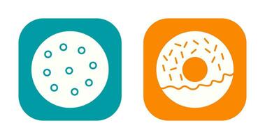 cookie and doughnut Icon vector