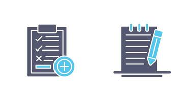 Medical Examination List and Check Up List Icon vector