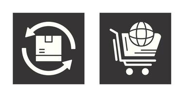 World Shopping and Product Icon vector
