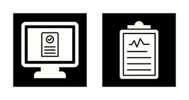 Online appointment and Clipboard Icon vector