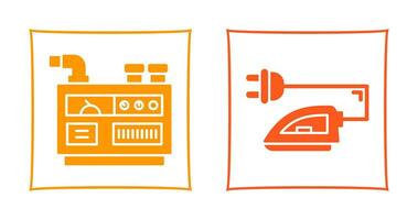 Generator and Iron Icon vector