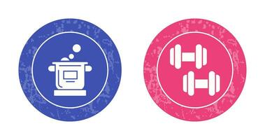 Cooking and Exercise Icon vector