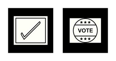 Checkbox and Vote Sticker Icon vector