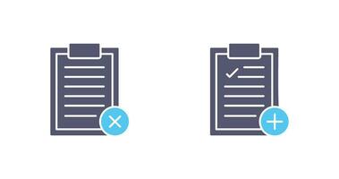 Rejected and Add Icon vector