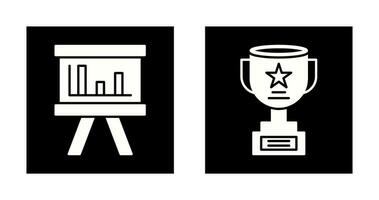 Board and Trophy Icon vector