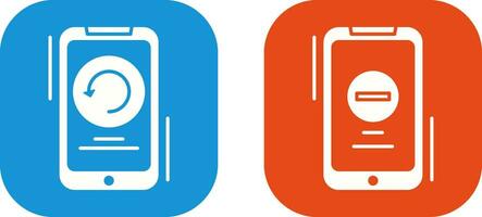 Restart and Remove Icon vector