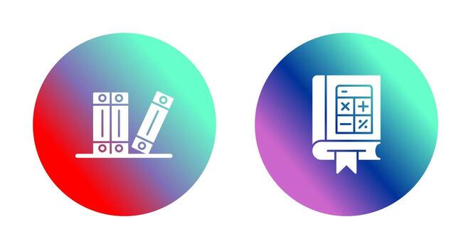Archive and Mathematics Icon vector