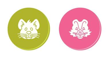 Mouse and Skunk Icon vector