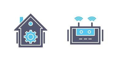 Home Automation and Router Icon vector