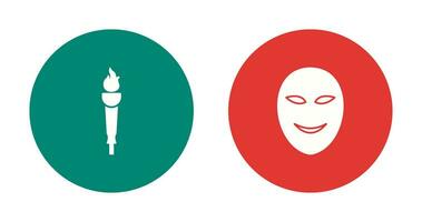Museum Torch and Ancient Icon vector