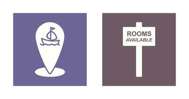 shipping location and room Icon vector