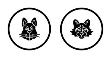 Squirrel and Raccoon Icon vector