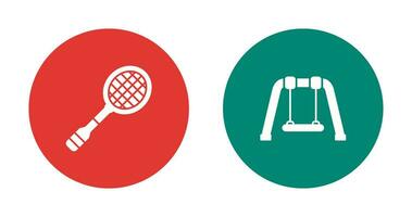 Racket and Swing Icon vector