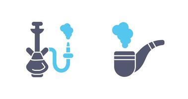 Hookah and Smoke Pipe Icon vector