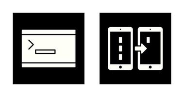 console and data transfer Icon vector