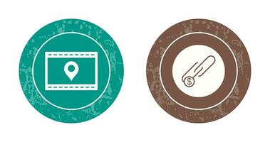 Location Web and Link Sales Icon vector